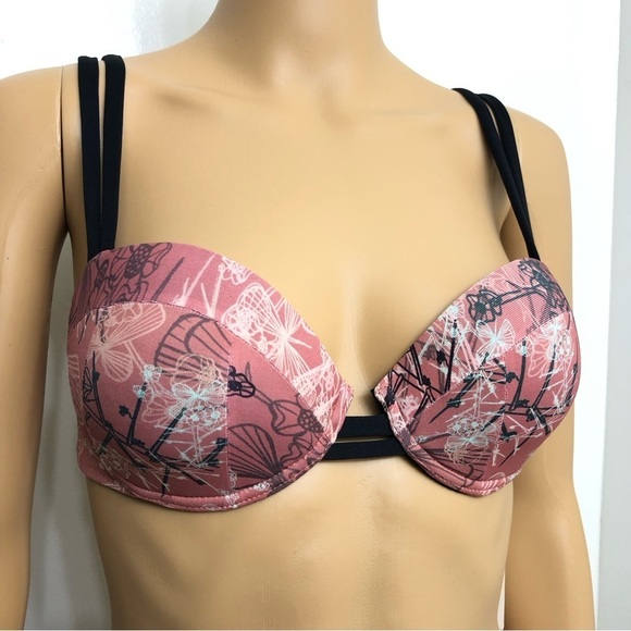 ELA Miami Floral Wired Push up Swimming Bikini Top Size L - Picture 3 of 11